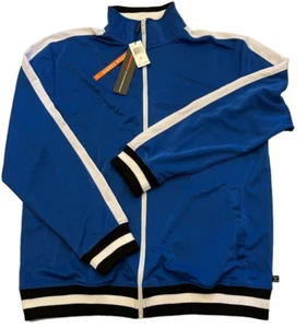 Screenshot Track Jacket Mens 3X Blue Urban Hip Hop Stretch Athletic Slim Design - Picture 1 of 12