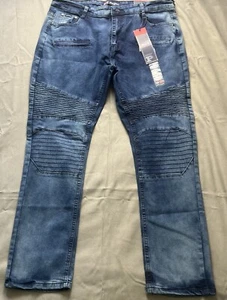 Phat Farm Skinny Fit Stretch Jeans Mens Size 34 X 30 New Blue Denim NWT - Picture 1 of 5