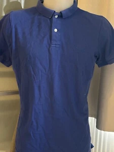 Mens Superdry Essentials Neon Mesh Slim Fit Polo T-shirt Size Large Royal Blue - Picture 1 of 5