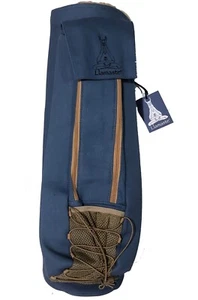 Llamaste Premium Canvas Yoga Mat Bag in Steel Blue - Picture 1 of 5