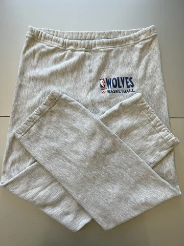 Vintage 80s McGregor Sand Knit Minnesota Timberwolves NBA Sweatpants Sz L RARE Cover