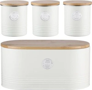 Bote de almacenamiento de té, café, azúcar, pasta, contenedor de pan con tapa de bambú Typhoon vivo - Imagen 1 de 13