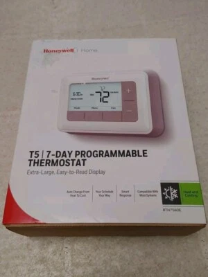 Honeywell T5 7 Day Programmable Thermostat RTH7560E (OB) - Image 1 of 4