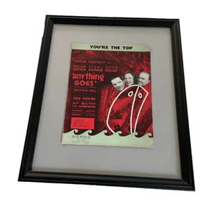 ANYTHING GOES Cole Porter 1934 YOU'RE THE TOP Ethel Merman Show Partituras - Imagen 1 de 2