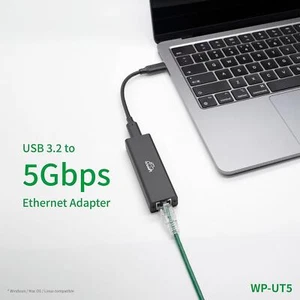 Adapter USB 3.2 do 5GbE Realtek RTL8157 Przewodowe połączenie sieciowe LAN 5G / 2.5G / 1G - Zdjęcie 1 z 9