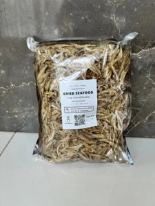 IKAN BILIS DRIED ANCHOVIES WITH CLEAN,PEALED, HEADLESS PREMIUM ANCHOVY SEAFOOD - Picture 1 of 3