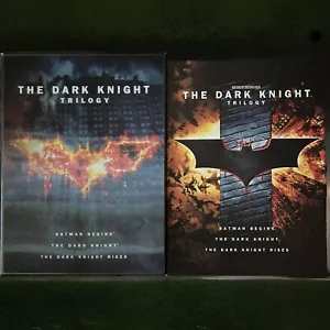 THE DARK KNIGHT TRILOGY DVD BOX HOLOGRAPHIC Christopher Nolan, Christian Bale - Picture 1 of 4