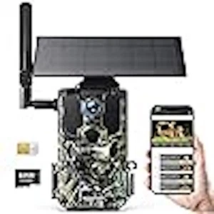 WOLFANG 4G LTE Cellular Wildlife Camera Solar Powered, 7800 mAh Battery, 2.5K - Picture 1 of 6
