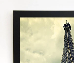 Poster Frame 24x30 Wide Satin Black Solid Wood - Picture 1 of 1