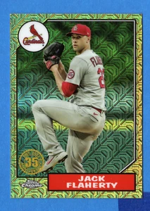 2022 Topps #T87C-82 Jack Flaherty Cardinals 1987 35th Anniversary Chrome - Picture 1 of 3