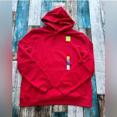 Sudadera con capucha Tek Gear ultra suave polar cremallera completa roja para hombre talla X-grande nueva con etiquetas Pit 24 Foto 1 de 3