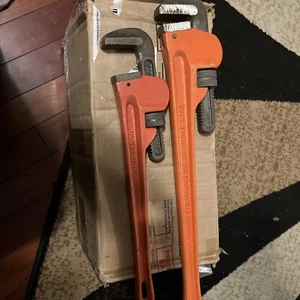 2 Buck Bros Rohrzangen 24 & 18 Zoll Schwerlast - Bild 1 von 4