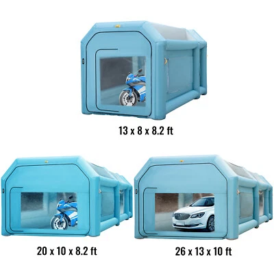 VEVOR Cabine de Peinture Gonflable Voiture Pulvérisation 2 Souffleurs 4/6/8 m - Imagen 1 de 2