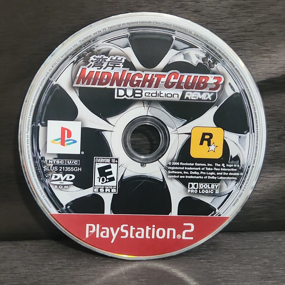 Midnight Club 3 Edición DUB Remix PlayStation 2 PS2 Disco de Juego Reacondicionado Foto 1 de 1