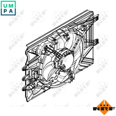FAN ENGINE COOLING 47594 FOR 312A2/199B6.000 0.9L 2cyl 199B4/330A1.000 1.2L 4cyl - Image 1 of 4