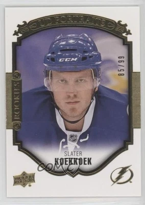 2015-16 Upper Deck UD Portraits Gold Foil /99 Slater Koekkoek #P-91 Rookie RC - Image 1 of 2