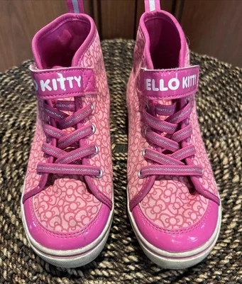 Tênis de Lona Sanrio Hello Kitty Infantil Rosa Top Alto Tamanho 2 - Imagem 1 de 4