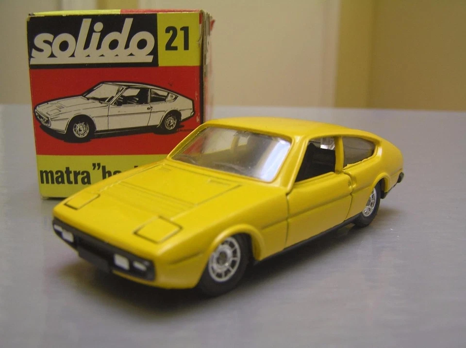 Solido #21 Matra-Simca Bagheera yellow made in France 1/43 scale NMIB - Image 1 of 4