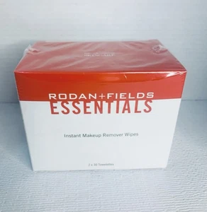 Sealed Rodan + Fields Essentials Instant Makeup Remover Wipes 2x30 Towelettes - Picture 1 of 2