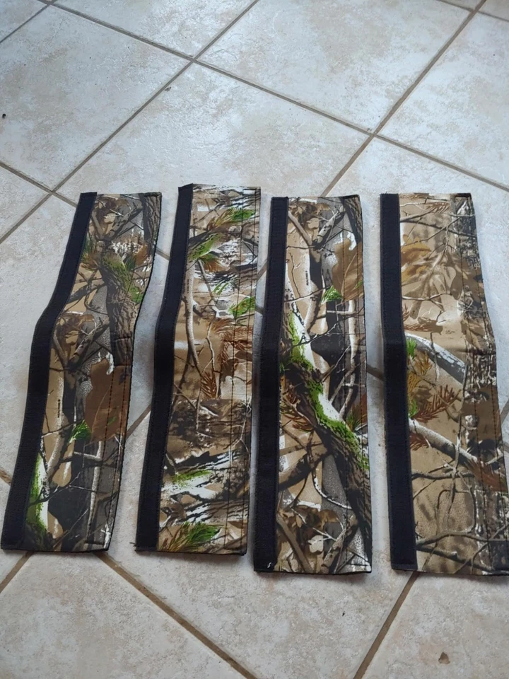 4PCS Tree Stand Rail Pads, Wood Camouflage Replacement Shooting Rail Pad - Image 1 of 4