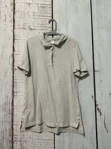 Ivivva by Lululemon Girls White Pink Athletic Basic Pullover Polo Sz 12 - Picture 1 of 7