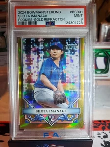 Bowman Sterling 2024 - Rookie Shota Imanaga #BSR-31 refractor de oro/50 (RC) - Imagen 1 de 5
