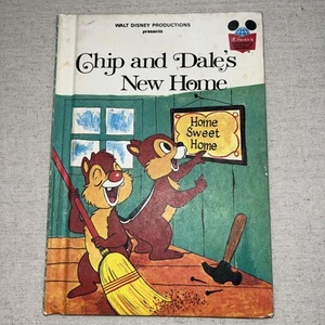 Chip and Dale’s New Home Book 1979 Disney Wonderful World of Reading tapa dura - Imagen 1 de 4