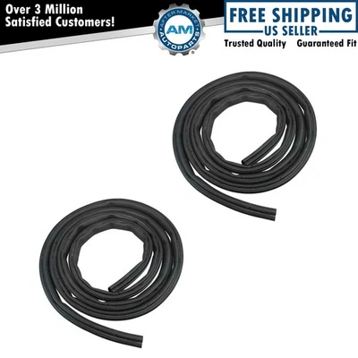 Body Mounted Door Weatherstrip Seal Rear PAIR for 00-06 Tahoe Escalade Yukon - Image 1 of 3