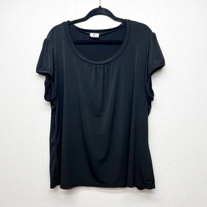 Worthington Black Top Womens 3X Office Career Business Dressy Workwear Stretch  - Picture 1 of 12