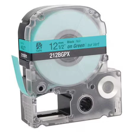 Epson 212Bgpx Label Cartridge, Black On Green, Labels/Roll: Continuous - Image 1 of 1