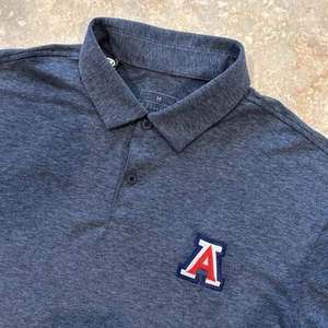 Adidas Go To Polo Men's Medium Blue University of Arizona Wildcats Short Sleeve - Picture 1 of 10