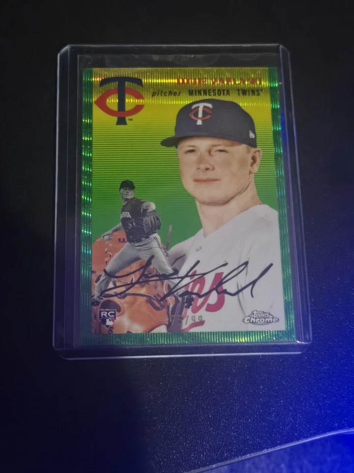 2023 Topps Chrome Platinum Anniversary - Louie Varland #115 Green Wave Refractor - Image 1 of 1