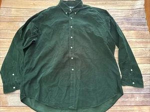 Ralph Lauren Mens Corduroy Blake Shirt XXL Green Button Down Classic Fit Vintage - Picture 1 of 8