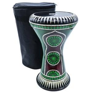 The 18'' Zaza Percussion Horizon - Egypt Style Darbuka Doumbek - Liquid Green - Picture 1 of 4