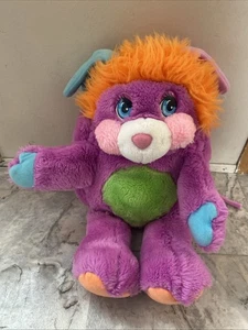 Popples Pancake Purple Blue Orange Plush Mattel Stuffed Animal 1985 Vintage - Picture 1 of 12