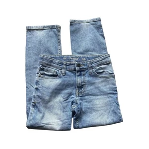 Cat & Jack Boys' Straight Fit Stretch Jeans, Light Blue, Size 8 - Picture 1 of 4