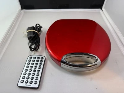 Sylvania Red Portable Round DVD Player SDVD7046 Preowned Works Great - Image 1 of 4
