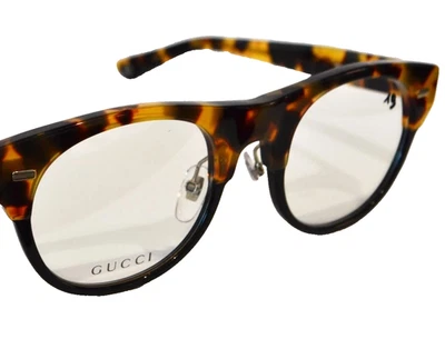 Глаза Gucci рамка GG1089 Y5Q 50/22 150 черный коричневый черепаха круглый пост - Изображение 1 из 2