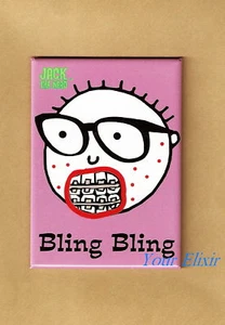 JACK THE NERD BLING FUNNY Braces David Goliath MAGNET - Picture 1 of 1