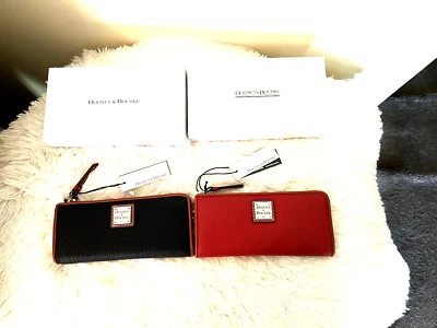 NWT   Dooney & Bourke Pebble Grain Zip Clutch - Image 1 of 4