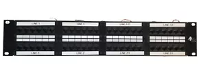 A5E TM EIA T568 A/B 48 port patch panel T568a 2 rack mount - Picture 1 of 8