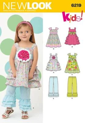 englisches Schnittmuster NewLook 6219 Kleid A 1/2-4 (DE 68-98) - Bild 1 von 3