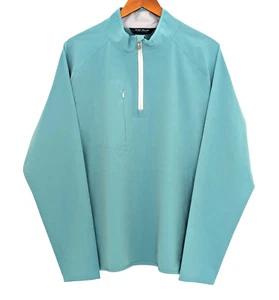 Peter Millar Flex Adapt 1/2 zip pullover XL green windbreaker golf Crown Crafted - Picture 1 of 13