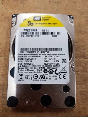 WESTERN DIGITAL WD9001BKHG 900GB 2.5" Internal SAS HDD CCTV DVR iMAC (OFFERS OK) - Image 1 of 2