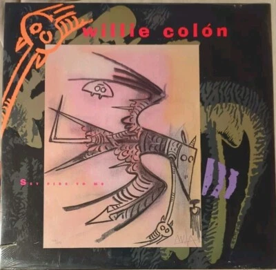 WILLIE COLON: Set Fire To Me Vinyl Record Album Single A&M 12" 33rpm SEALD fr/sh Foto 1 de 4