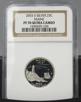 2003 S Maine Silver NGC PF 70 UCAM - Image 1 of 3