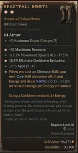 Beastfall Boots 2GA Diablo 4 ETERNAL REALM NON-SEASON SC D4 PS5 Xbox - Bild 1 von 1
