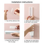 Power Strip Holder Self ABS Wall Mounted Space Saving No Drilling