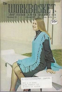 The Workbasket Knit/Crochet and Craft Magazine July 1972 - Picture 1 of 1