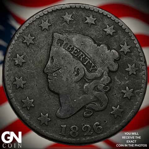 1826 Coronet Head Large Cent  Q5131 Cover